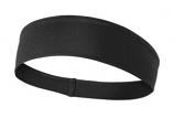 Sport-TEK Polyester Headband Black Color Sport-TEK Polyester Headband Black Color